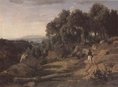 Jean Baptiste Camille  Corot Vue pres de Volterra (mk11)